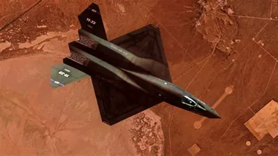 YF-23 from overhead in flight